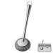 Scourer with Long Handle - Flexible Stainless Steel Pot Scourer with Hanger Uitility Gadgets for Non-Stick Pans Iron Pots Bowl Dishwashing Sink Dyog