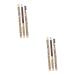 NOLITOY 4 Pcs White Eyeliner Pencil Waterproof Eyeliner Pencil Double Head Eyebrow Pencil Highlighter Matte