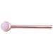 Panysilioer Eye Jade Roller Stainless Steel Natural Quartz Roller Eye Jade Roller Slimming Anti Wrinkle Cellulite Face Beauty Crystal Stone Tool Pink Roller+ Handle