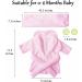 M&G House Newborn Photography Props Bathrobe Outfit in Pink | Baby Photoshoot Costume Set for Girls 0-6 Months - Buy Online on GoSupps.com