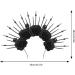TQUXNGA Spiked Headbands Women Bride Flower Crown For Halloween Party Supply Floral Garlands Crown Hair Skull Floral Headbands Black - Buy Online on GoSupps.com