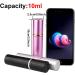 Zingo 3-Piece 10ml Refillable Travel Perfume Spray Bottle Set - Portable Aluminum Atomizers (Black Pink Silver) with Funnel & Pipette - Ideal for International Shipping - Buy Online on GoSupps.com