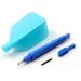CUESOUL AK6 Slim Dart Stem with AK4 Flights Set - Blue, B Size - 3pcs, 35mm Shaft Length - Buy Online on GoSupps.com