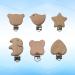 Toyvian 12 pcs Pacifier Clips Wooden Pacifier Clip Baby Teeth Comfor Tools Baby Pacifier Clips Cute Star Heart - Buy Online on GoSupps.com