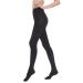 Medical Compression Pantyhose Stockings for Women Men - Plus Size Opaque Support 20-30mmHg Firm Graduated Hose Tights, Treatment Swelling, Edema Varicose Veins, Closed Toe Black XXL