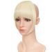 SEGO Clip-in Pony Hairpiece Extensions - Bleached Blonde Straight Fringe Bangs | Premium Quality Human Hair Look - Buy Online on GoSupps.com