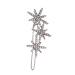 DOITOOL Snowflake Hairpin French Hair Pin Hair Accessory for Women Hair Jewels for Women Crystal Hair Barrette Bling Side Bangs Bridal Hair Pins Alloy Women's Christmas Clip