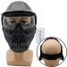 Full Face Tactical Mask for Paintball, Airsoft & Outdoor Activities - Impact Resistant with Goggles - Black Clear Lens - Buy Online on GoSupps.com