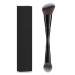 Double-headed bevel/dome contour makeup brush YHDDS Foundation Makeup Brush For Blending Liquid Powder Concealer Cream Cosmet (Color : Black)