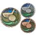 Golf Color Medal - 2.5 Tournament Medallion with American Flag Ribbon GOLD - Buy Online on GoSupps.com