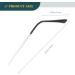 Hemobllo 1 Pair Metal Replacement Eyeglass Temples | Stylish Silver Legs for Glasses & Spectacles - International Shipping Available - Buy Online on GoSupps.com