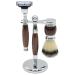Union Razors SS4W Three Piece Shave Kit with Razor Shaving Brush & Stand