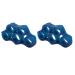Finger Trainer High Flexibility Soft Silicone Light Portable 2 Pieces Finger Exerciser for Family Dark Blue 11lb