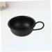 2PCS Black Makeup Mixing Bowl Set - Spa & Shaving Bowl with Handle for Facial Masks & Razor Foam - 9.2cm - Buy Online on GoSupps.com