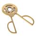 Round Double-Blade Stainless Steel Cigar Cutter Three-Blade 3-Blade Stainless Steel Gold-Plated Cigar Cutter Pocket Knife Cuban Cigar Cutter