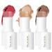 Mysense Contour Stick Blush Stick Highlight Stick 3 In 1 Set for Cheeks&Lips Face Foundation Makeup for Daily Wear- Shimmer Highlighter Rose Blush & Contour Concealer
