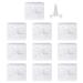 ZJchao Eyelash Practice Tray 10pcs Eyelash Extension Practice Tray with 1 Holder Eyelash Training Tray 3 in 1 Eyelash Extension Training Board Holder Set Tool for Eyelash Extensions Beginners