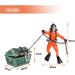 Buy Mesee Fish Tank Ornament - Diver Treasure Hunter & Treasure Chest Decoration for Aquarium - Vibrant Orange Action Decor - Buy Online on GoSupps.com