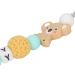 Baby Clip Teething Toy | Washable Silicone Animal Holder - Safe & Lightweight (Yellow) - Perfect Shower Gift - Buy Online on GoSupps.com