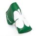 barudan golf Shamrock Clover Blade Putter Cover Headcover Club Protector with Magnet Closure fits Blade Style putters Green- White Clover