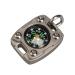 MecArmy CMP2-T High Sensitivity EDC Compass, Mechanical Instrument Inspired Design with Exquisite Engrave, Fluorescence Glow in The Dark Free Beaded Chain Worn as a Pendant Sandblasted