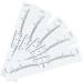 NOLITOY 100pcs Disposable Eyebrow Ruler Disposable Eyebrow Template Eyebrow Shaper Ruler Caliper Major - Buy Online on GoSupps.com