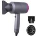 SUYOOULIN Ionic Hair Dryer with Diffuser Powerful AC110V 2000W Professional Blow Dryer with 2 Nozzles 2 Speed 3 Heating Cold Settings for Home Salon Travel Woman(Grey)