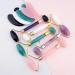 Jade Roller Gua Sha Set Natural Face Roller Skin Care Tools for Puffy Eyes Relief Anti Aging (Blue Aventurine) - Buy Online on GoSupps.com