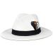 FADACHY Classic Fedora Hats for Men & Women Wide Brim Felt Hat Panama Dress Fedora Hat Large A-white