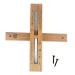 SudoreWell Sauna Hourglass Premium 15 minutes made of dark cedar wood with white sand