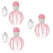 Beaupretty 3st massage device Portable massage lying circulation promote the scalp massage brush therapeutic head scratch head guasha-scrub handy octopus tools ABS