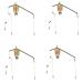 Fishing Lure Cage Bait Carp Feeder with Line Hooks 20g-50g Method Fishing Tackle Accessories 4PCS Hooks