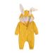 Kids Tales Newborn Baby Winter Warm Outfits Cute Rabbit Ear Hooded Zipper Romper 9-12 Months #01 Color 04