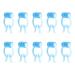 Nose Pincher Snore Strips Snore Strips 10pcs Nose Stop Clips Nasal Nose Stopper Clips Nose Bleed Stopper Nasal Clip Nose Plugs Accident Nasal Clips Nose Slap Bleed Stop Sky-blue 10pcs