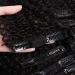 Saga Queen Afro Kinky Curly Clip In Hair Extensions 14 Natural Black - Brazilian Virgin Human Hair - Buy Online on GoSupps.com