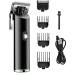 Pro Hair Clipper All Metal Hair Clipper Corded Or Cordless Use Hair Clipper Professional Rechargeable Electric Hair Clipper(M-1892 Silver)