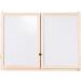 Premium Foldable Hanging Board - Magnetic Whiteboard & Lined Chalkboard in Natural Wood - Ideal for Home & Office - Buy Online on GoSupps.com