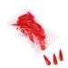dijiusidy 1 Set Press on Nails Almond Fingernails Stick Solid Color Full Cover Art Decals Salon Supplies DIY Decorations No.6 red