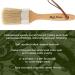 Large 2-in-1 Round Chalk & Wax Finishing Brush with Natural Hog Bristles - Ergonomic Handle for DIY Furniture, Hobby Paint, Stenciling - 2 x 2.36 Single Pack - Buy Online on GoSupps.com