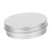 POPETPOP Box Sugar Tin Container Candle Tin Jar Jars Refillable Aluminum Cans Aluminium Cosmetic Jar Tin Cans with Screw Cap Aluminum Balm Tin Metal Aluminum Wallet Universal Candy Travel