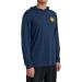 RVCA Men's Long Sleeve Hooded Surf Shirt - Rvca Print/Navy Heather Large - Buy Online on GoSupps.com