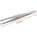 Professional Stainless Steel Eyebrow Hair Removal Tweezer Flat Tip Tool New - Buy Online on GoSupps.com