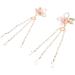 FRCOLOR 4 Pairs Comb Flower Tassel Hairpins Retro Tassel Hair Clip Lower Tassel Hair Clip Flower Hair Barrettes Chinese Girl Hair Accessories Flower Hair Clip Flower Tassel Barrettes Pearl - Buy Online on GoSupps.com