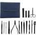 Ear Pick Nail Clipper Multiple Choice for Home Salon Shop (16-piece nail clipper set-dark blue) - Buy Online on GoSupps.com