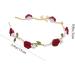 Mikinona Pearl Headband Hair Accessories for Women Hairband for Women Hair Headband Women Headbands for Hair Flower Headband Girls Hair Ties Women Headpiece Bride Red Rose Hand Made Alloy - Buy Online on GoSupps.com