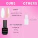 Gel X Nail Kit - 2 in 1 Nail Glue & Base Coat, 500 Coffin Nail Tips, UV Lamp - All-in-One Gel Nail Set (Clear & Apricot Color) - Buy Online on GoSupps.com