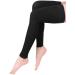 KEKING® Thigh High Compression Stockings Footless, Unisex, 15-20mmHg Leg Support Compression Sleeves with Anti-Slip Silicone Band, Opaque, Treatment Swelling, Varicose Veins, Edema, DVT, Black Large Large (1 Pair) 15-20mmh…