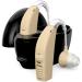 Hearing Aids - 2X Rechargeable Behind-the-Ear (BTE) Discreet & Comfortable Fit Long Battery Life Noise Reduction Technology Skin Tone