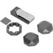 VGEBY Aluminum Cue Chalk Holder Clip - 3 Layers Octagon Billiard Pool Cue Chalk Box - Black | Universal Billiard Accessories - Buy Online on GoSupps.com
