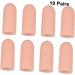 Healvian Silicone Gel Finger and Toe Sleeves - 10 Pairs, Khaki - Relief Foot Covers for Protection and Comfort - Buy Online on GoSupps.com